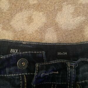 BKE Men's Aiden Dark Blue Bootcut Jeans